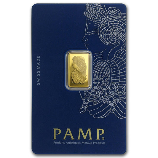 Lingote de Oro PAMP Fortune de 2,5g