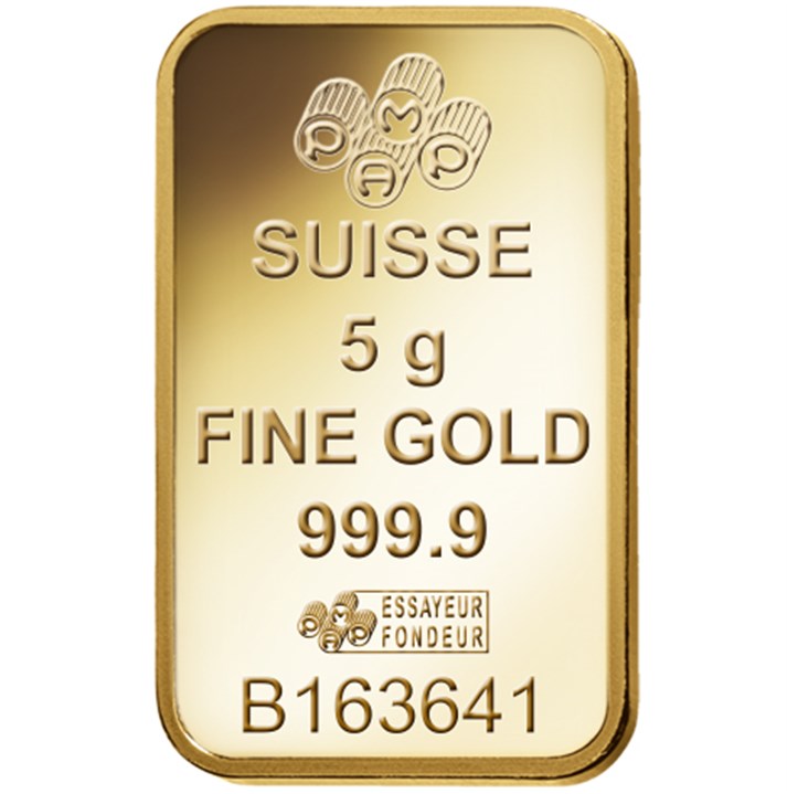 Lingote de Oro PAMP Fortune de 2,5g