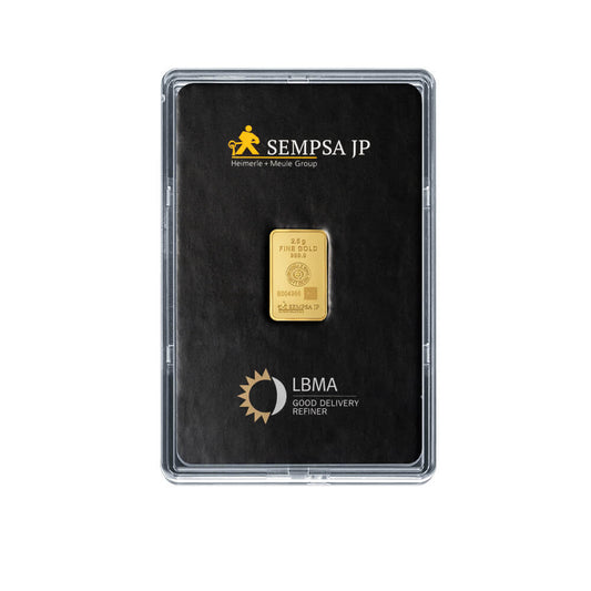 Gold ingot 2.5 grams 9999 BLISTER SEMPSA brand
