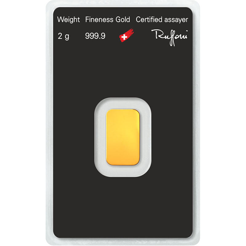 Lingote de Oro Argor-Heraeus Classic de 2g