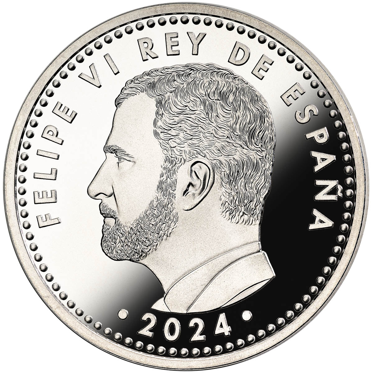 40 EUROS SPAIN 2024 “X ANNIVERSARY PROCLAMATION KING PHILIP VI” - SILVER