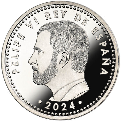 40 EUROS SPAIN 2024 “X ANNIVERSARY PROCLAMATION KING PHILIP VI” - SILVER