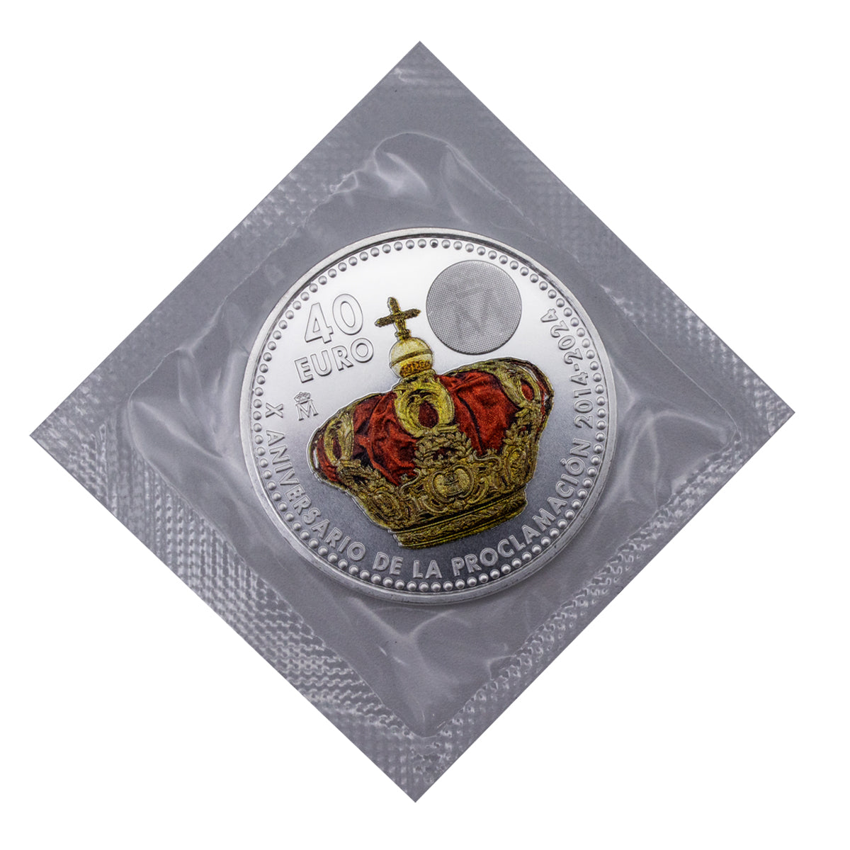 40 EUROS SPAIN 2024 “X ANNIVERSARY PROCLAMATION KING PHILIP VI” - SILVER