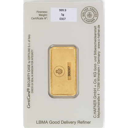 5g Hafner C Gold Bar