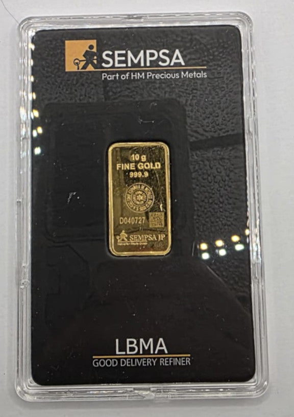 Lingote de Oro SEMPSA – 999.9/1000 (24K)