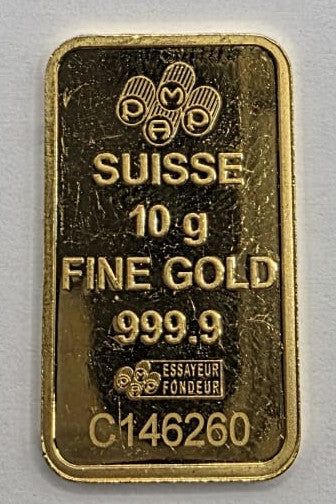 Lingote de Oro CREDIT SUISSE 999.9 24K - 10g